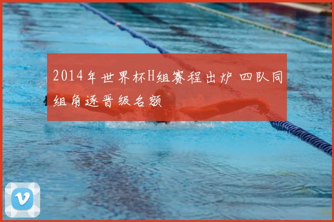 2014年世界杯H组赛程出炉 四队同组角逐晋级名额