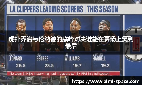 虎扑乔治与伦纳德的巅峰对决谁能在赛场上笑到最后